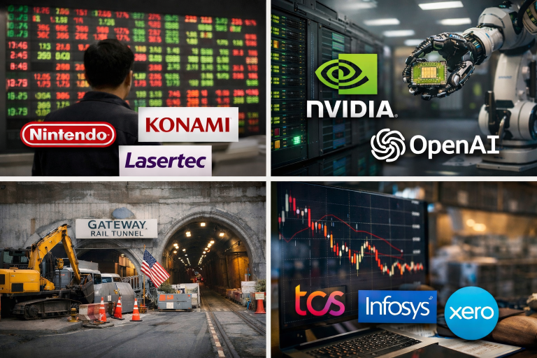 Morning brief: Asian stocks slide as tech sell-off deepens, Nvidia–OpenAI deal nears